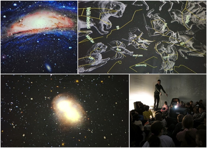 Učenici otkrivali tajne noćnog neba u planetariju Odiseja